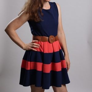 Vintage 1980's Gingy Cocoa dress size s